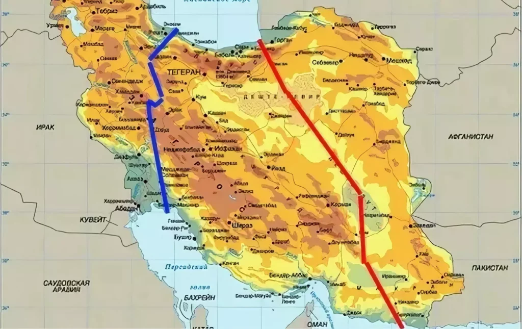 Два варианта Трансиранского канала