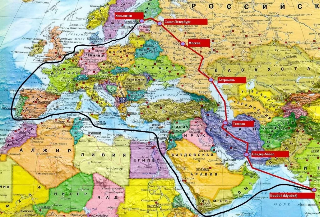 Транспортный коридор между Россией и Индией