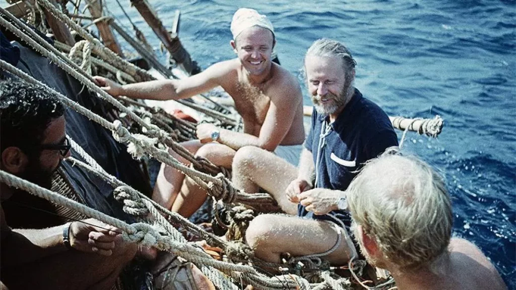 Тур Хейердал и Юрий Сенкевич