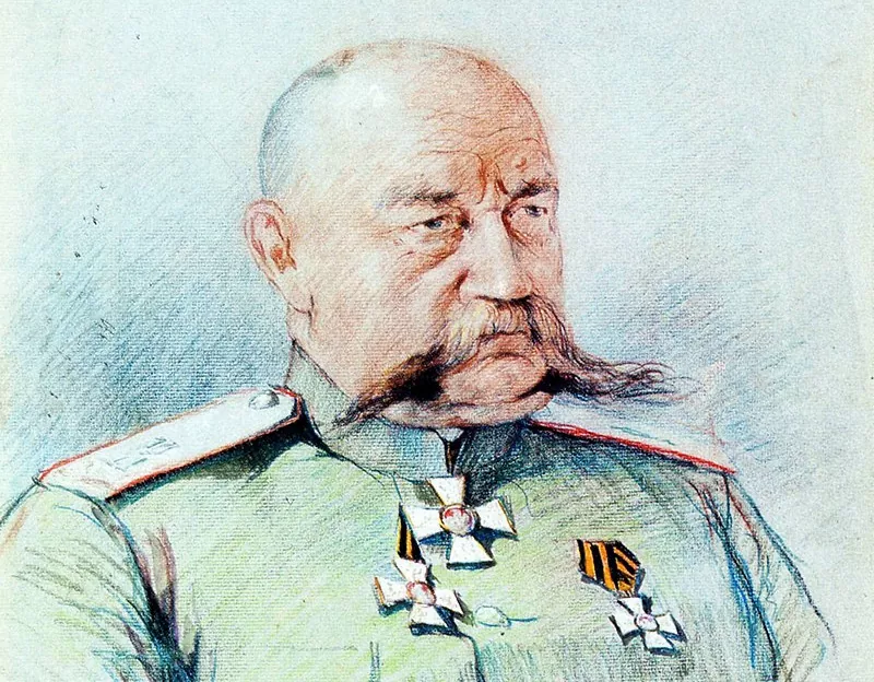 Юденич в 1916 году Рисунок Н. Юденича