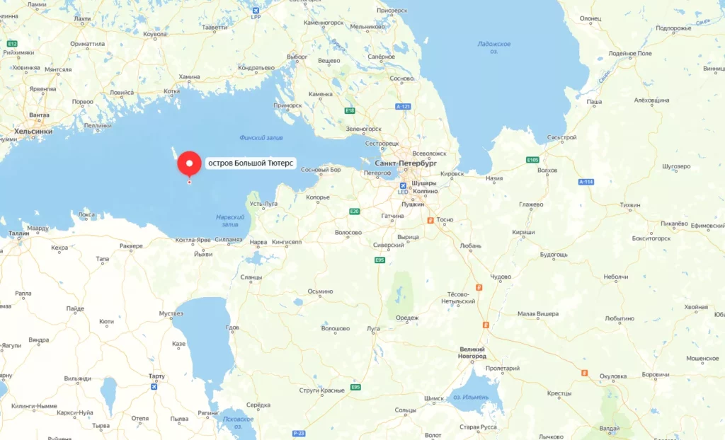 Большой Тютерс на карте