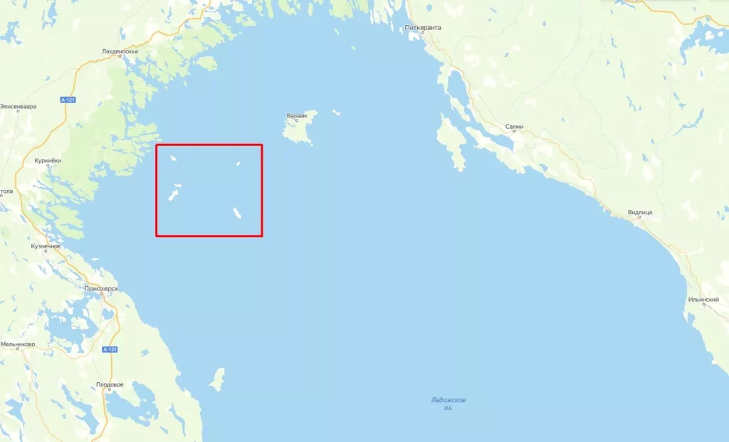 Западный архипелаг на карте
