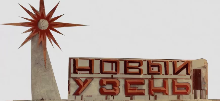 Вывеска на въезде в Новый Узень