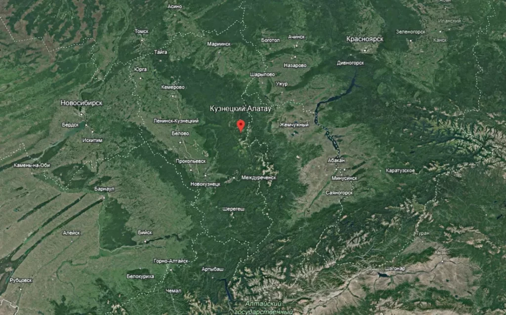 Кузнецкий Алатау карта