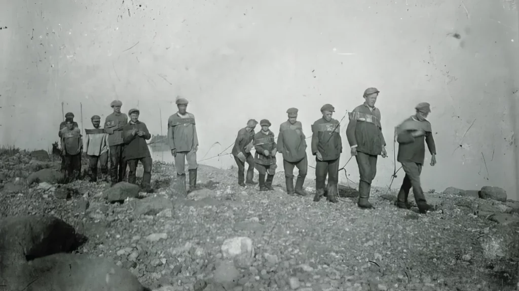 Енисейские бурлаки 1931 года Советские бурлаки на Енисее