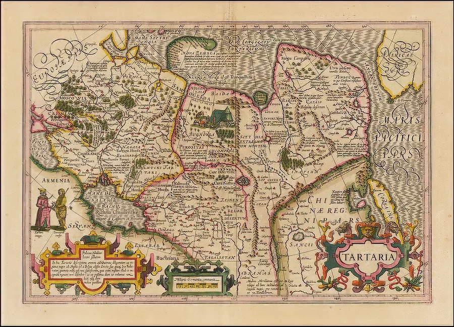 Тартария в атласе Меркатора