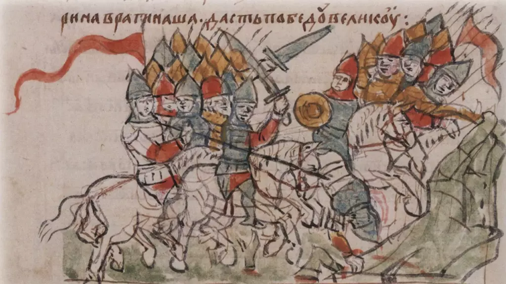 Рисунок из Радзивиловской летописи