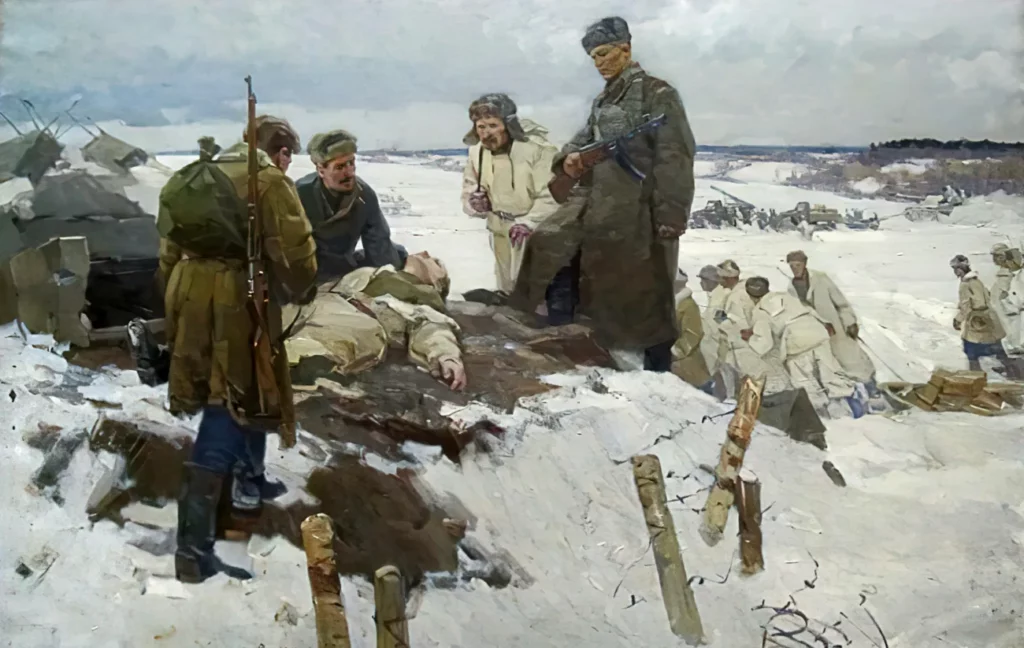 Картина "Александр Матросов" "Александр Матросов" кисти худ. Раздрогина