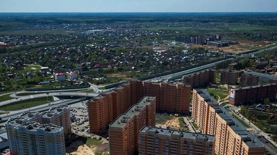 Апрелевка панорама Апрелевка вид сверху