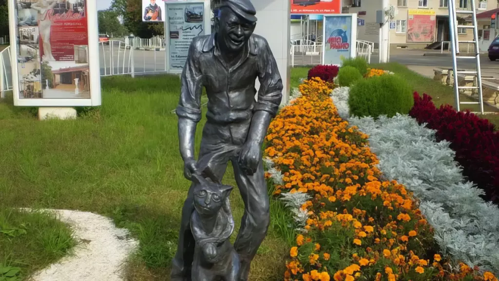 Памятник булгаковским персонажам в Армавире Малая архитектура Армавира