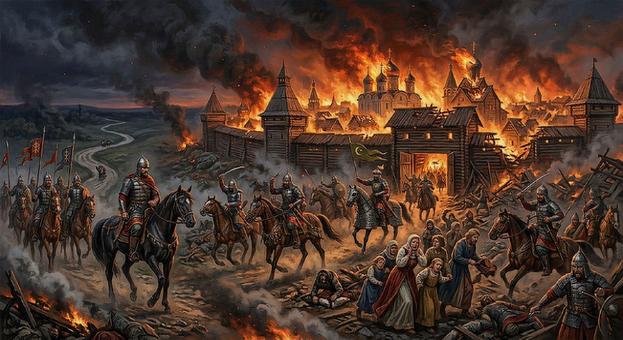 Сожженная Тохтамышем Москва